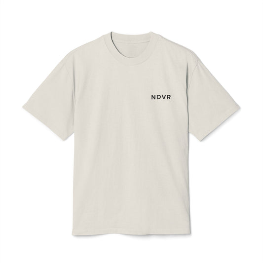 NDVR Heavy Faded Tee - Premium Minimal Embroidered Shirt